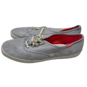 NWOT Keds Blue & Coral Pineapple Embroidered Casual Sneakers